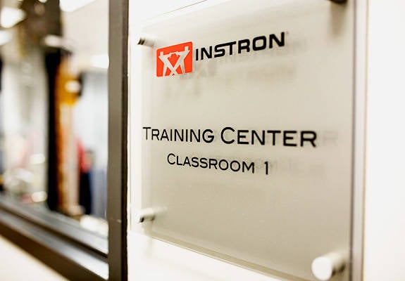 Instron training classroom