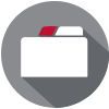 Icono de almacenamiento de archivos