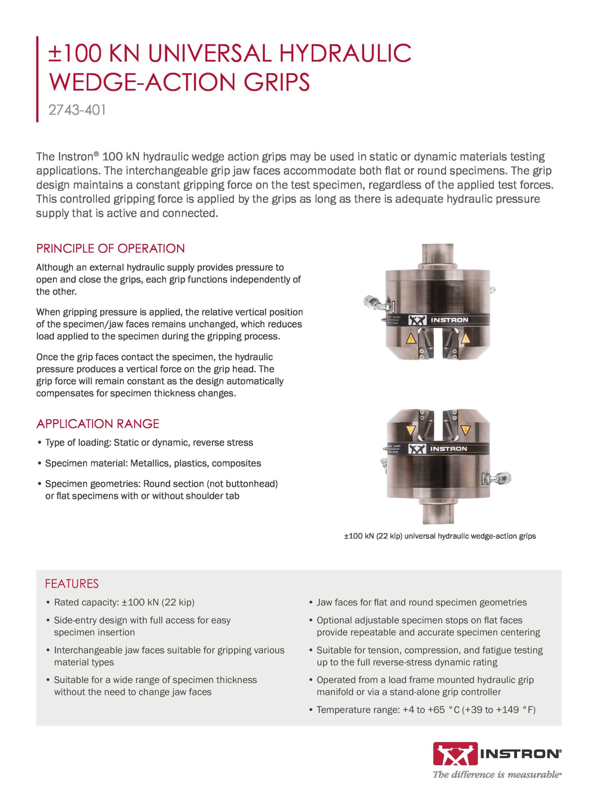 2743-401 Hydraulische Keilzugspannzeuge