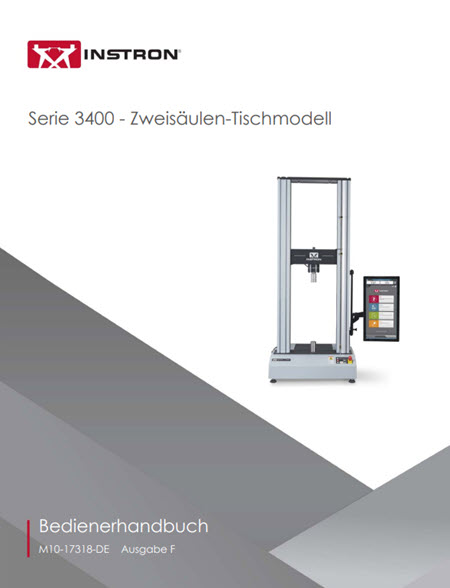 Bedienungsanleitung für das 3400 Dual Column Tischmodell