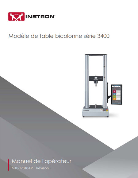 Guide de l’utilisateur pour modèle de table à double colonne série 3400