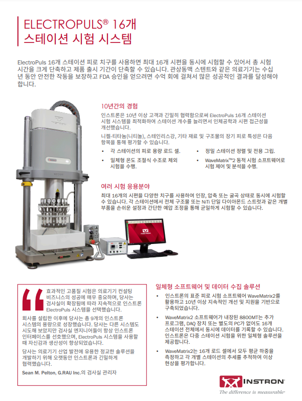ElectroPuls 16-Station Testing System