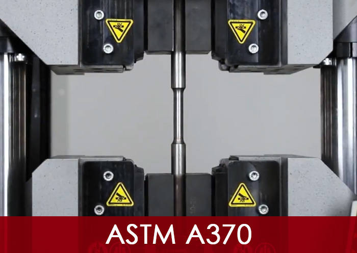 ASTM A370 testes mecânicos de produtos de aço