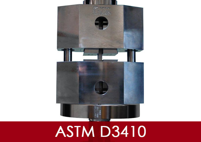 ASTM D3410 medição da resistência à compressão de compósitos de matriz polimérica