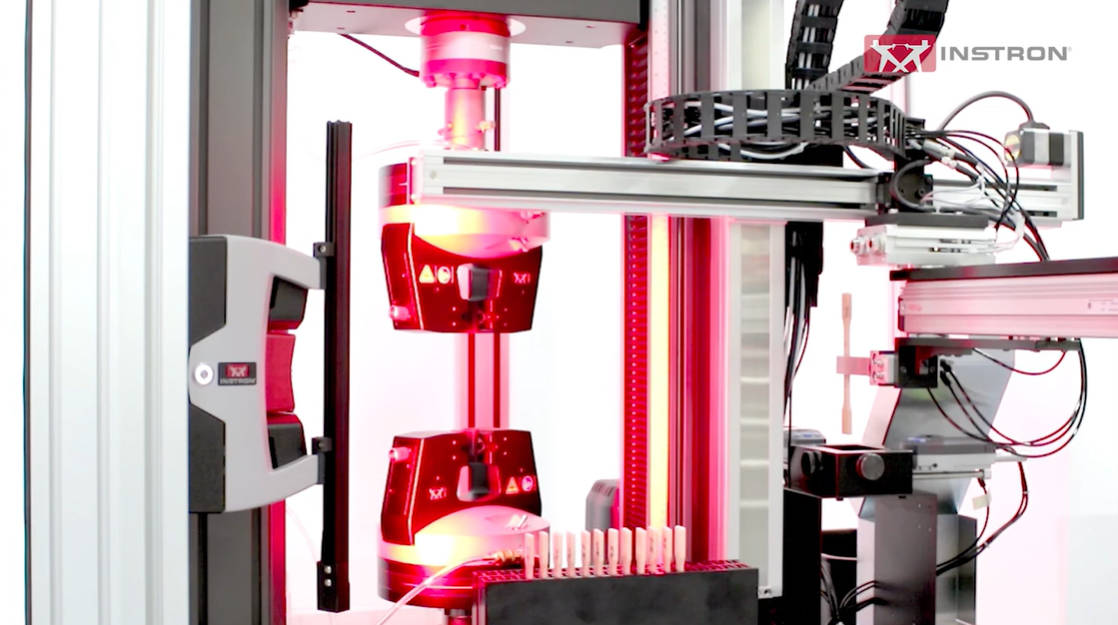 at3-plastic.jpg | Instron | Instron AT3 system automates tensile and flex testing of plastics