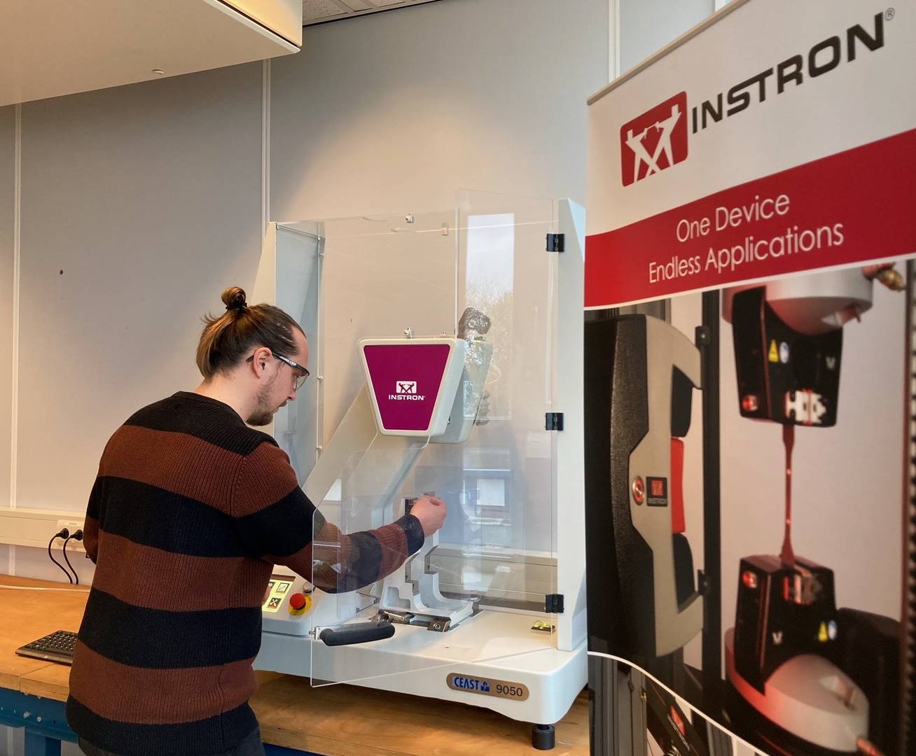 | Instron 9050 pendulum impact testing machine at polymer science park