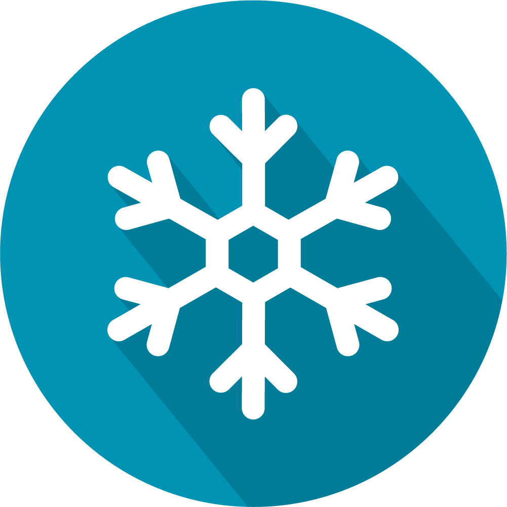 Ícone de resfriamento azul