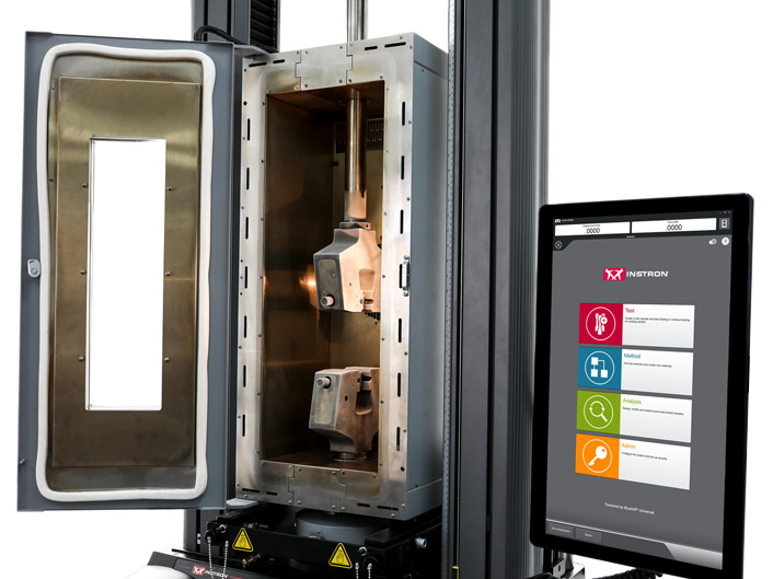 고온 인장 그립이 있는 온도 챔버