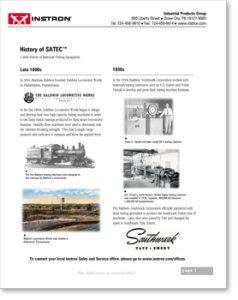 | Instron Geschichte von SATEC