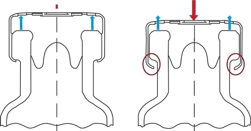 | Instron Diagrama de fuerza de sellado residual