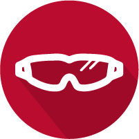 Ícone de óculos de segurança