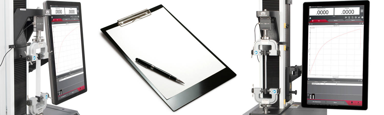 ASTM D828, ASTM D829, TAPPI T 220, TAPPI T 456, TAPPI T 494 paper tensile testing