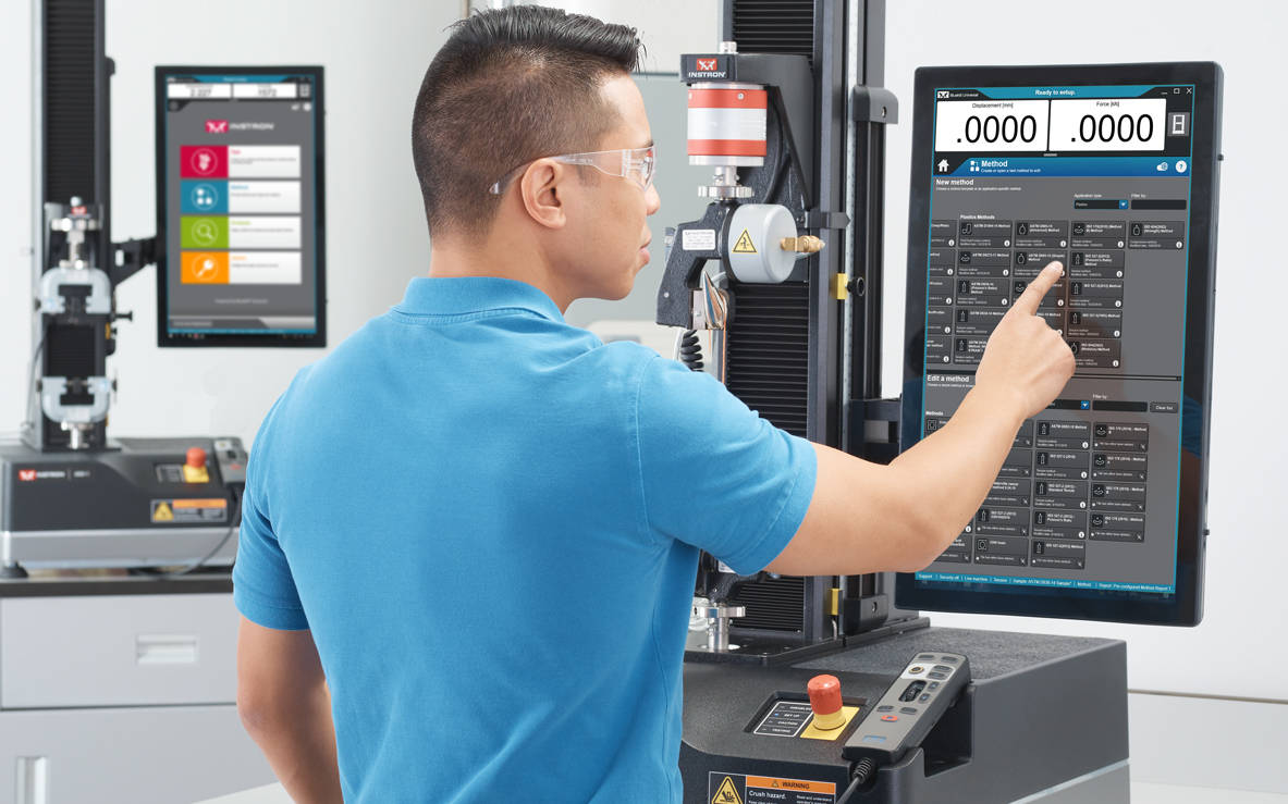 Running a Test in Bluehill Universal