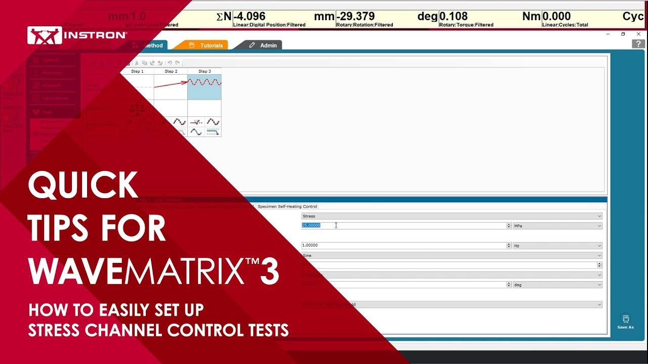 Wave Matrix With Scoring Example WaveMatrix3: Stress Channel Control Tests
