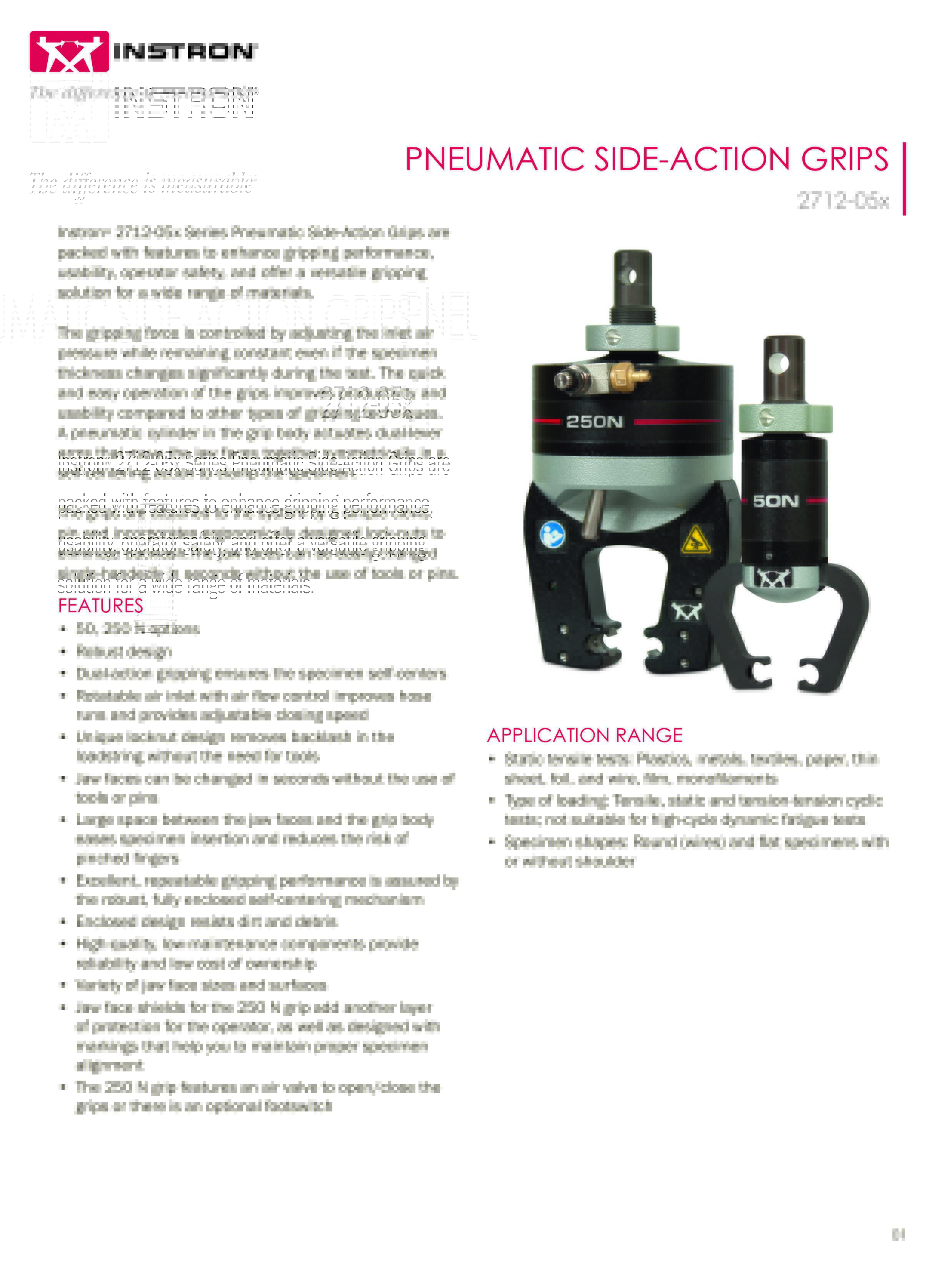 Pneumatic Side-Action Grips | 2712-05x Series