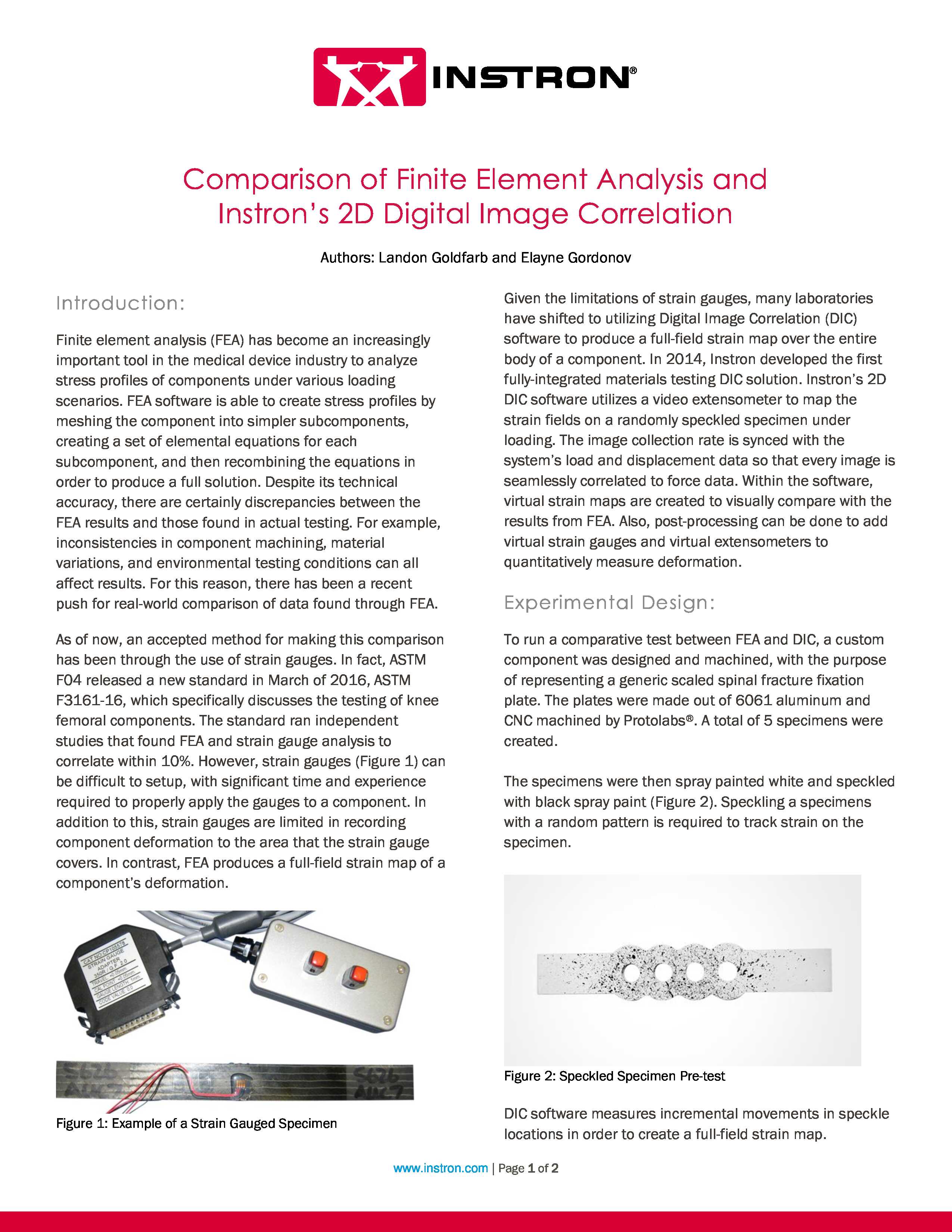 DIC FEA Whitepaper