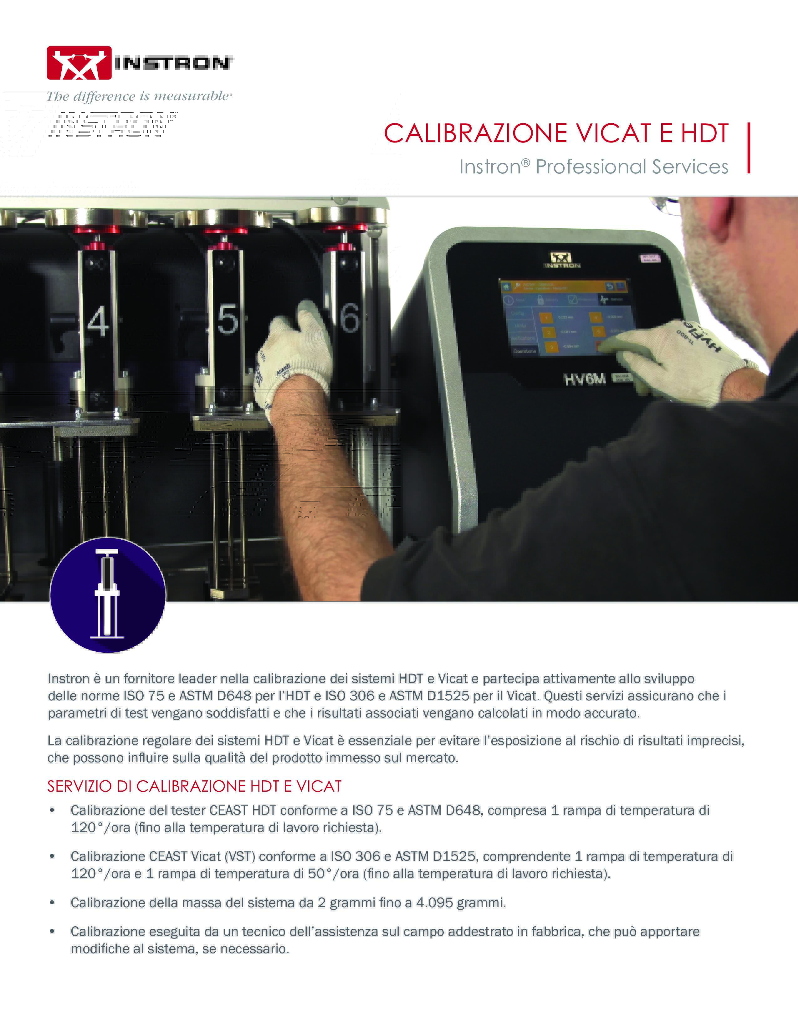 Calibrazione HDT e Vicat
