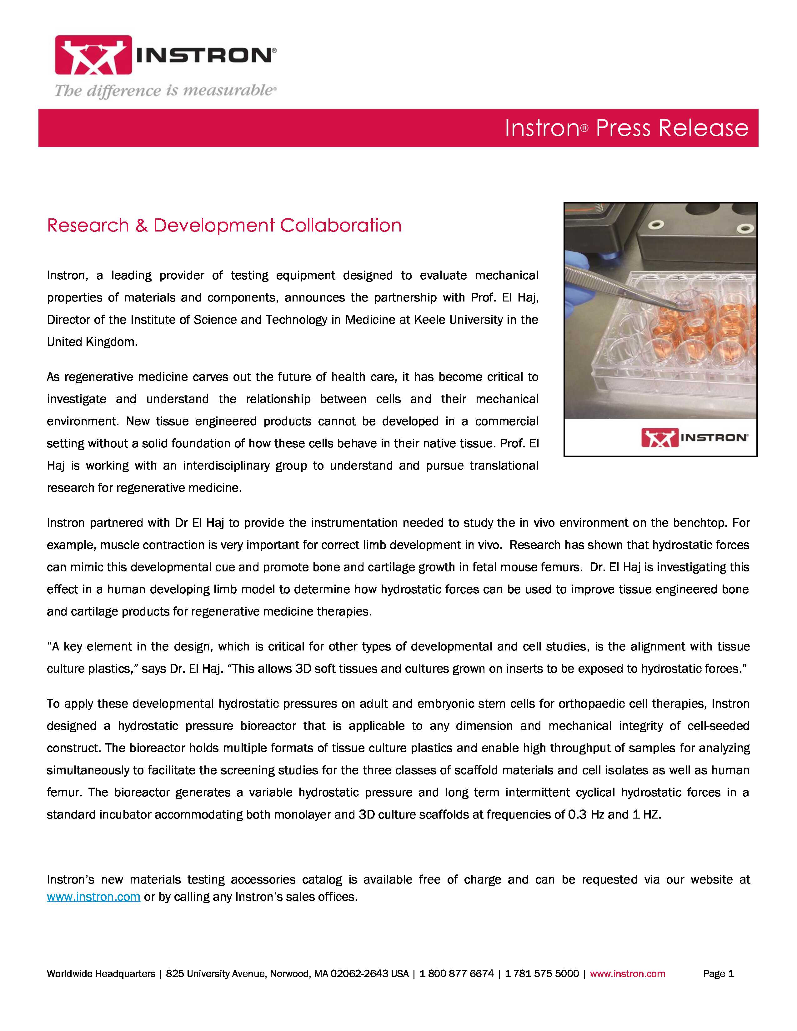 Research & Development Collaboration