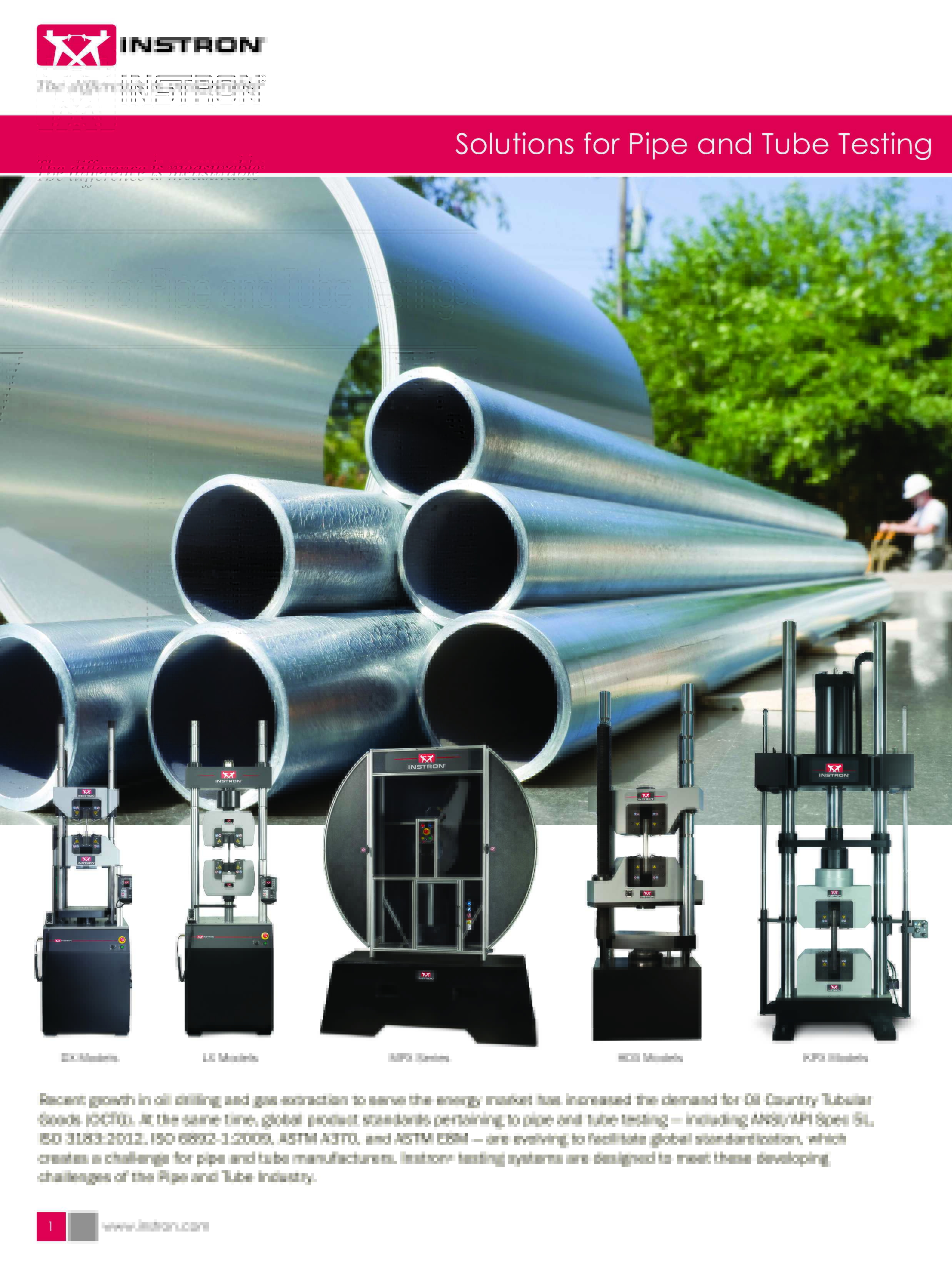 Solutions for Pipe and Tube Testing