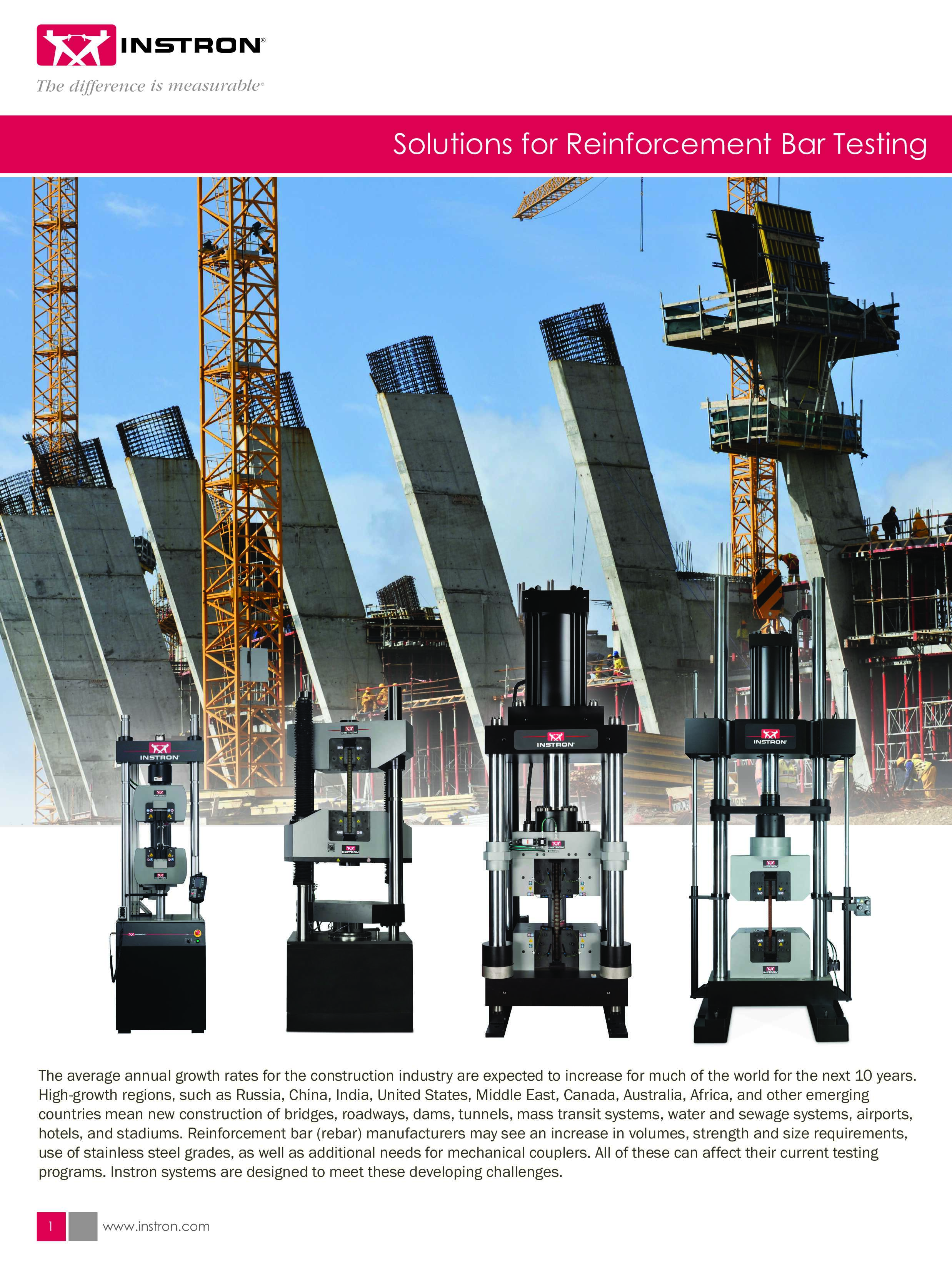 Solutions for Reinforcement Bar Testing