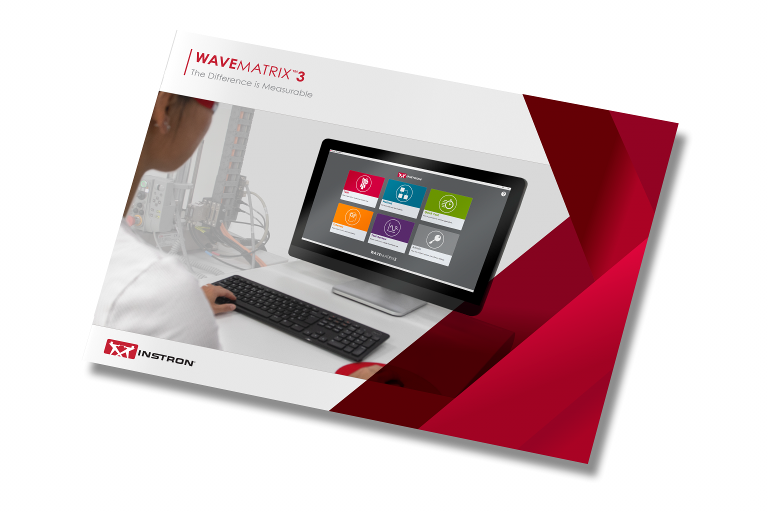 | Instron Screenshot of the WaveMatrix3 brochure