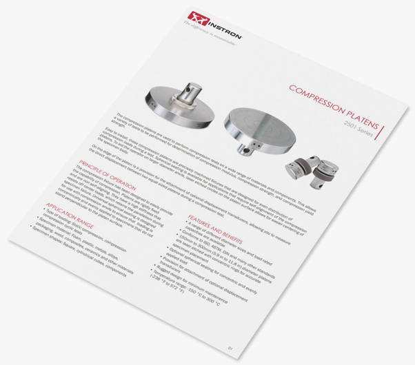 | Instron 2501 Compression Platens Data Sheet