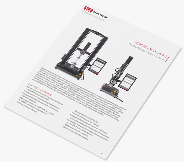 | Instron Torsion Add-On 3.0 Data Sheet