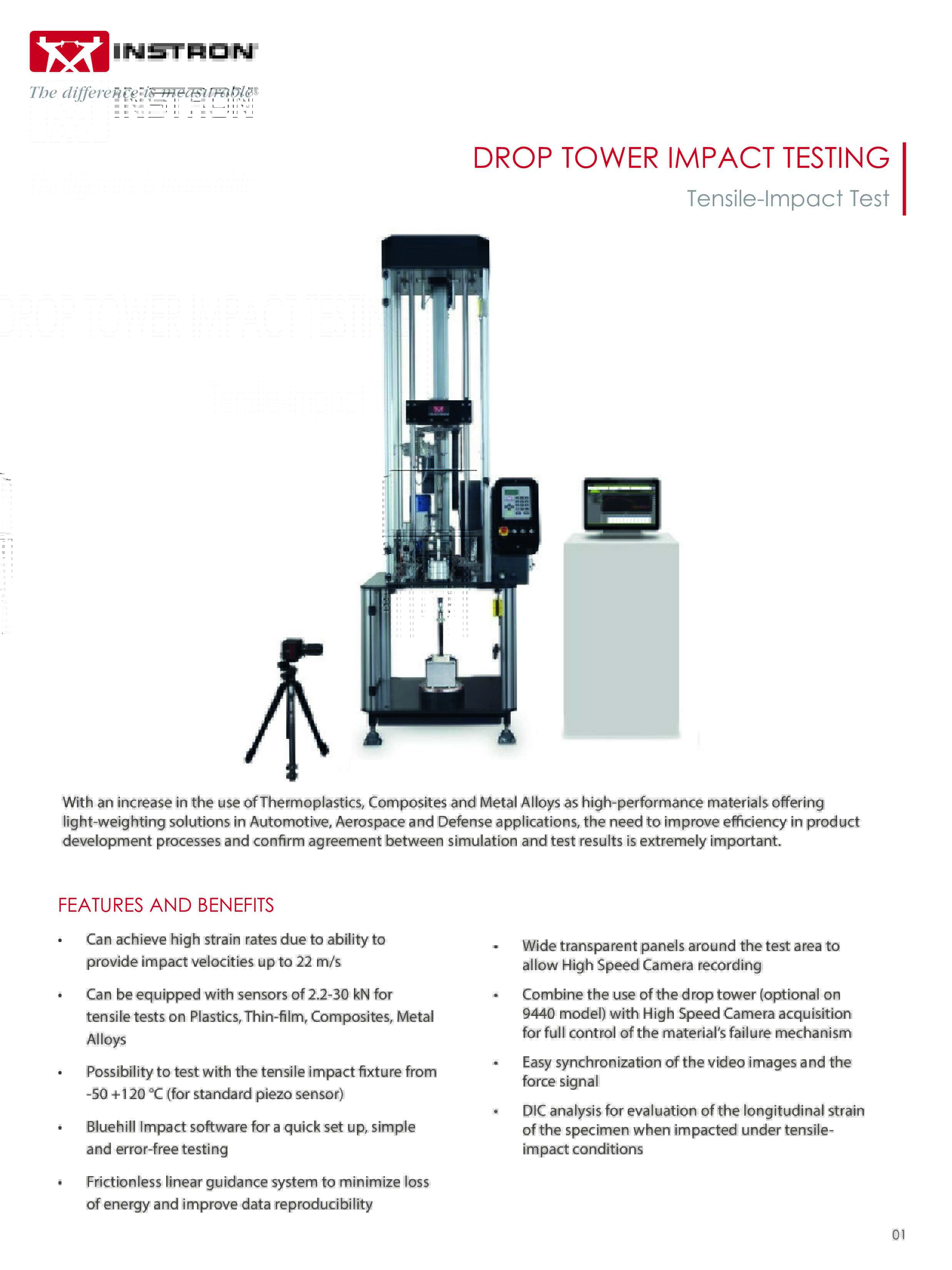 Drop Tower Impact Testing