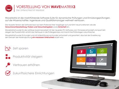 WAVEMATRIX3 | Broschüre | Der Unterschied ist messbar