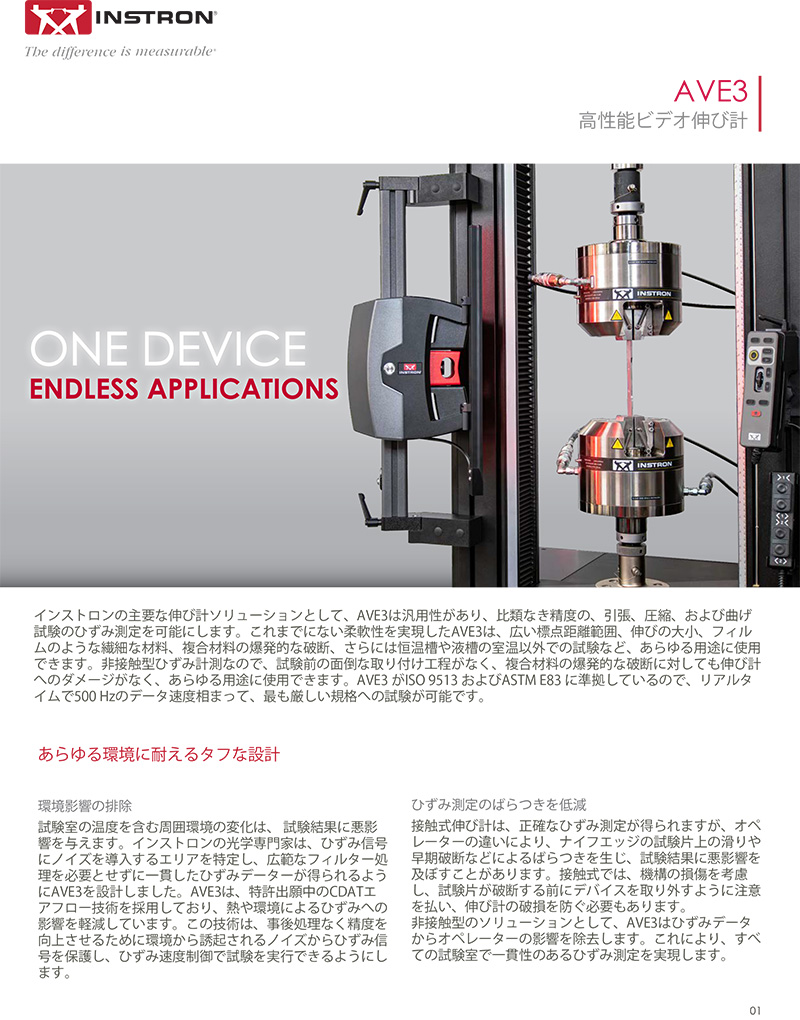 AVE3 高度ビデオ伸び計