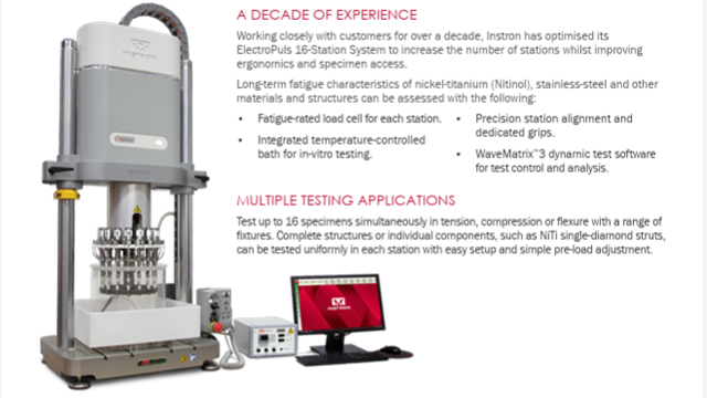 ElectroPuls 16-Station Testing System Datasheet