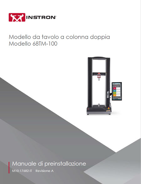 Manuale di preinstallazione del modello da tavolo a doppia colonna 68TM-100