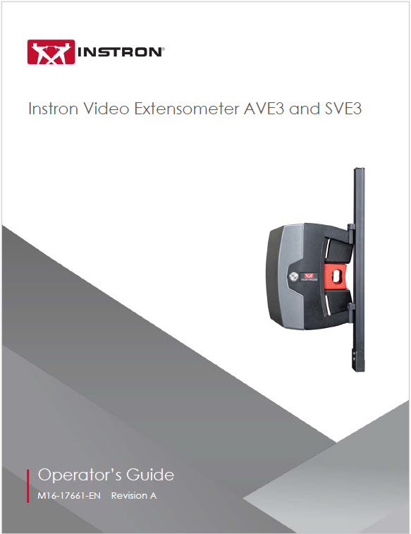 | Instron Instron Video Extensometer AVE3 and SVE3 Operator’s Guide