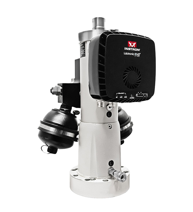 Instron Labtronic EVO® LINK module mounted directly on a servo-hydraulic actuator